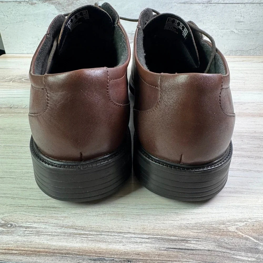 Bostonian Flexlite Ipswich Mens Brown Leather Bicycle Toe Dress Shoes 12 XW - Picture 4 of 8